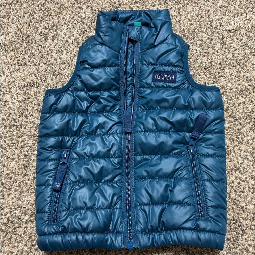 PRODOH Baby Boy Blue Puffer Vest Size 12 Months
